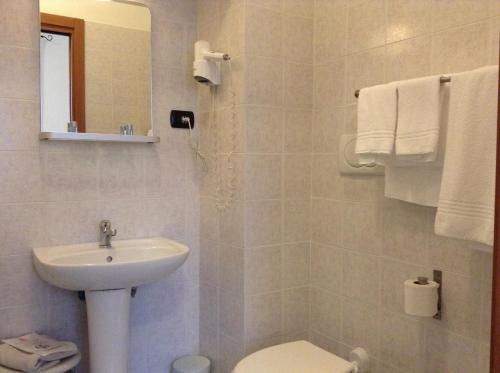 Koupelna v ubytování Hotel Ricci