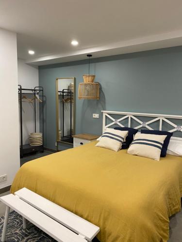 Barraña Guest House tesisinde bir odada yatak veya yataklar
