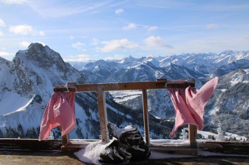 a view from the top of a mountain at Ferienwohnungen Wolf - zentral in Pfronten mit Panorama-Alpenblick und ruhiger Lage in Pfronten