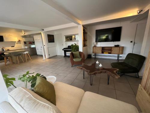 Χώρος καθιστικού στο Au Petit Maracudja plage Anse a L'ane