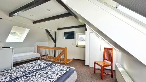 Katil atau katil-katil dalam bilik di Ferienwohnung 1010 mit Seeblick