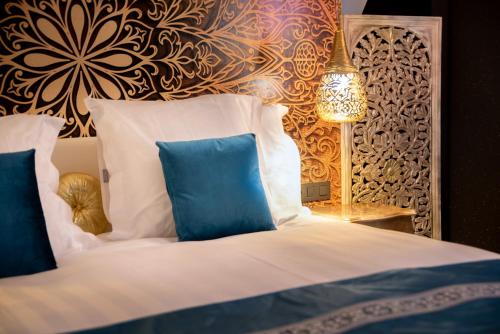 Postel nebo postele na pokoji v ubytování B&B 1001 nacht