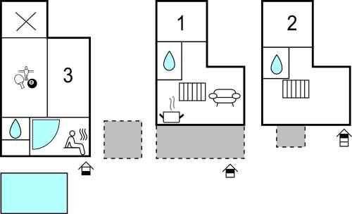 a block diagram of a house at Nice Home In Zelezna Gora With Sauna in Grabrovnik