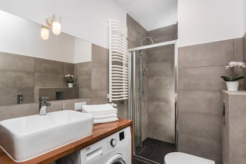 Kúpeľňa v ubytovaní Ślusarska Apartment 2
