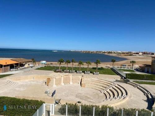 an amphitheater with the ocean in the background at Red Sea Panorama in Hurghada