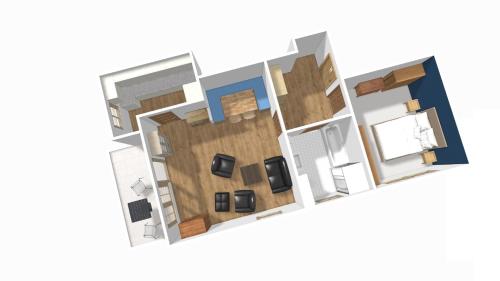 a rendering of a floor plan at Bei der Vils in Pfronten