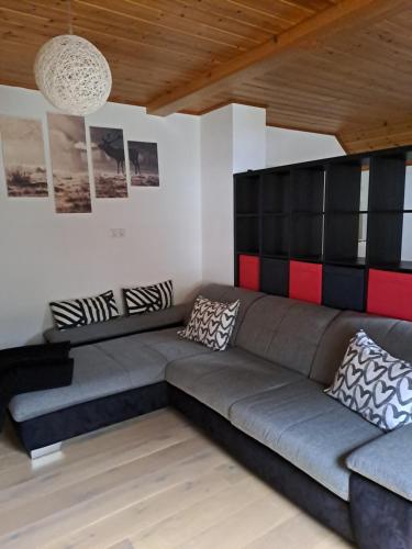 Zona de estar de Ferienwohnung Schmaranzer