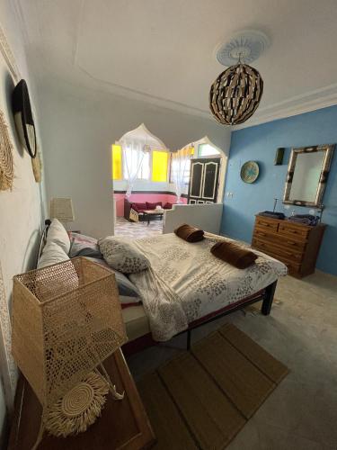 Katil atau katil-katil dalam bilik di Agachill Surf House
