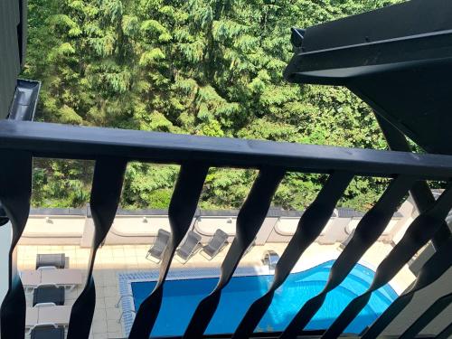 Balkón nebo terasa v ubytování Penthouse Apartment in Hotel Eney