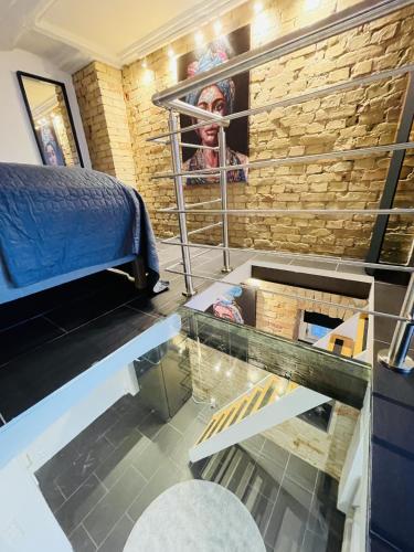 Katil atau katil-katil dalam bilik di aday - Studio Apartment in the heart of Aalborg