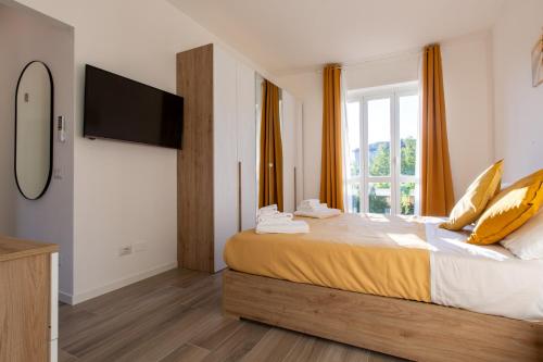 Posteľ alebo postele v izbe v ubytovaní Milano City Apartments - Stylish House Free WiFi-Parking-Airport