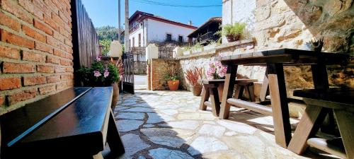 Kawasan patio atau luaran di Casa Vacacional Gerpe II