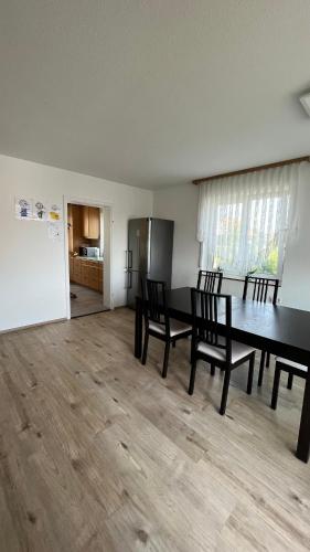 Kuchyň nebo kuchyňský kout v ubytování Monteurzimmer Ringingen