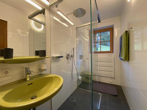Koupelna v ubytování Oberleiten Apartments
