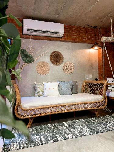 Posezení v ubytování CLOCKWORKORANGE Luxury Suites