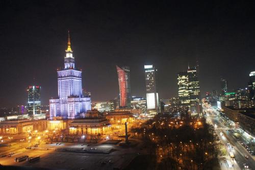 Miesto panorama iš apartamentų arba bendras vaizdas Varšuvoje