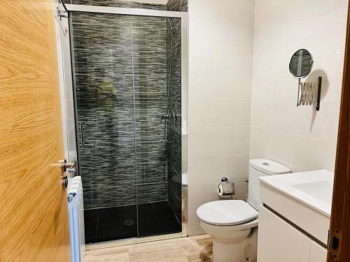 Koupelna v ubytování Apartamentos Raíces