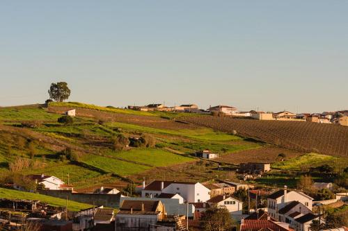 a small town on a hill with houses at Gamboas Place in Olhalvo