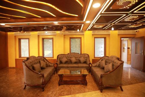 Zona de estar de Sree Bharat Residency