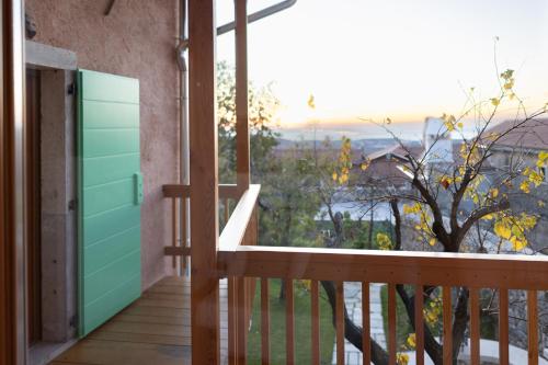 a view from the balcony of a house at Home Dren in Prepotto