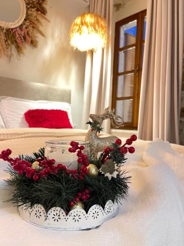Кровать или кровати в номере Bohemian Boutique Suites