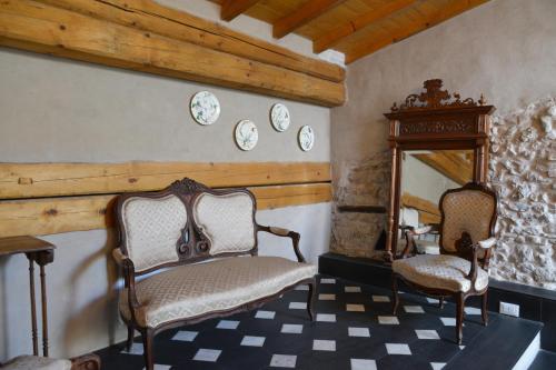Katil atau katil-katil dalam bilik di La Terrazza di Vico Olivi B&B