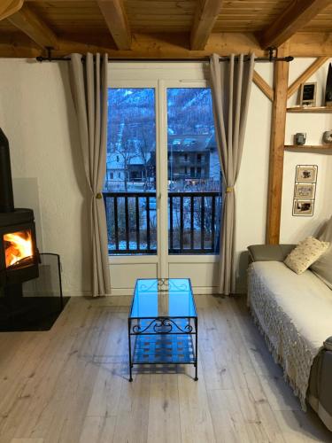 Χώρος καθιστικού στο appartement Monetier les bains
