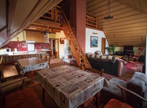 Χώρος καθιστικού στο Apartmány Tatry EURO-CRV