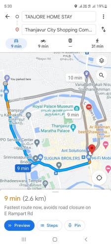 a map ofanoogaanoogaanoogaanoogaanoogaanoogaanoogaanoogaanoogaanoogaanoogaanoogaanooga at TANJORE HOME STAY in Thanjāvūr