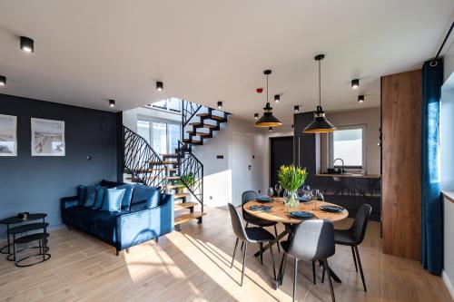 Χώρος καθιστικού στο Family Resort Ustka - Domki dwupoziomowe z basenem