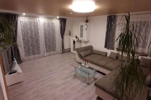 Χώρος καθιστικού στο Ferienwohnung Dürr