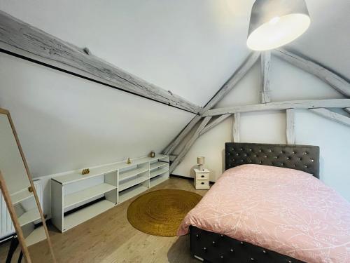 Gulta vai gultas numurā naktsmītnē Appartement idéal au cœur d Auxerre