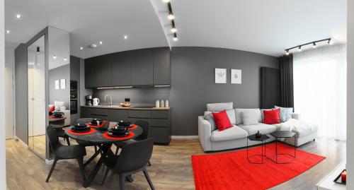 Χώρος καθιστικού στο Apartamenty Homely Place Serce Poznania - Stary Rynek - Parking