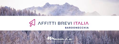 akritkrit berry tika logo with mountains in the background at Appartamento Le Pinelle - Affitti Brevi Italia in Bardonecchia