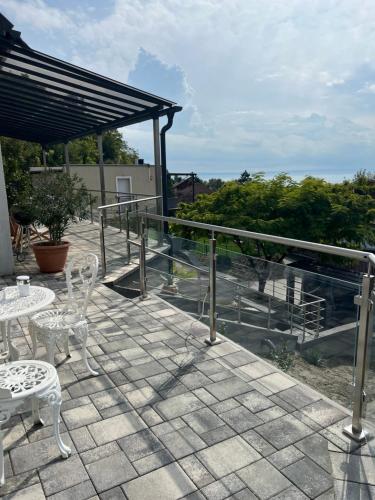En balkong eller terrass på Zsolna Apartman