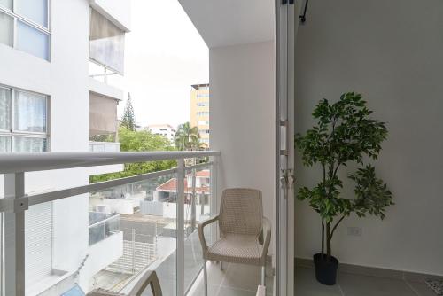 Balkón nebo terasa v ubytování Dom. Rep. Exclusive 2 bed Apt. Evaristo Morales