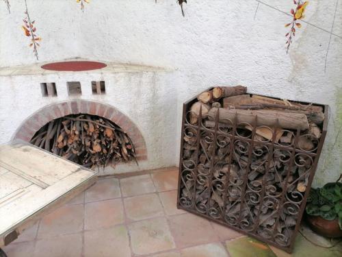 Χώρος καθιστικού στο La Casa de la Abuela