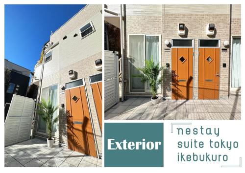 an image of a building with orange doors at nestay suite tokyo ikebukuro in Tokyo
