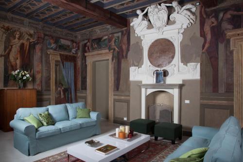 Posezení v ubytování B&B Villa Natta