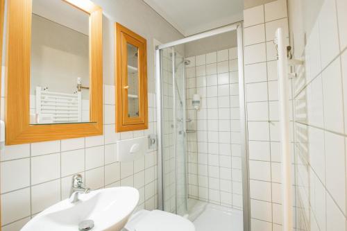 Ein Badezimmer in der Unterkunft Hotel Jagdschloss Letzlingen