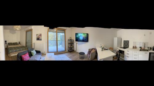 Luxury studio, bright 10 minutes from Cdg, Parc dasterix