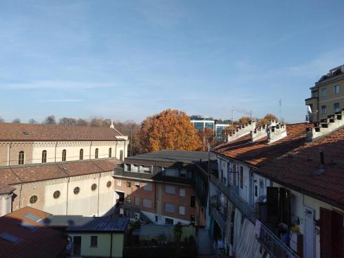 an aerial view of a city with buildings at Marsò _ Piccolo rifugio cittadino in Turin