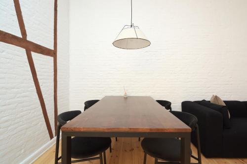 Χώρος καθιστικού στο Scandinavian Style 3BR in Copenhagen City Centre