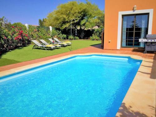 Golf course villa with private heated pool