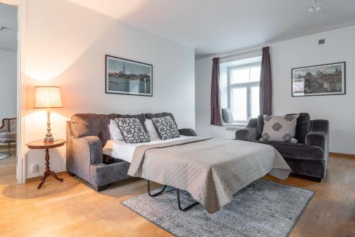 Гостиная зона в Old Town - Vana Viru Apartment