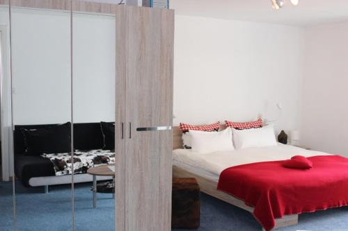 Ένα ή περισσότερα κρεβάτια σε δωμάτιο στο The Engstligen