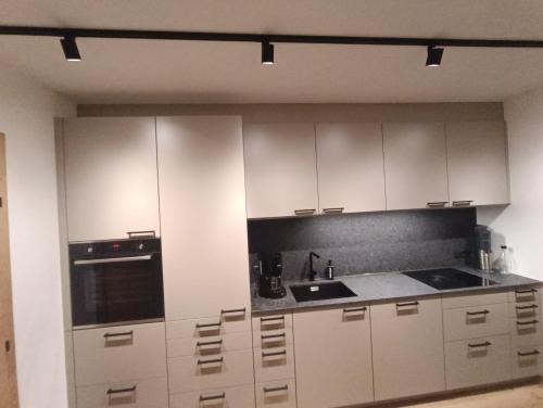 Una cocina o cocineta en Alpenoase
