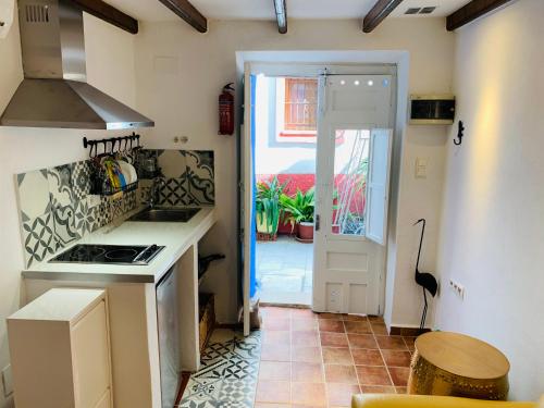 Küche/Küchenzeile in der Unterkunft Casita del Flamingo en Casco Histórico