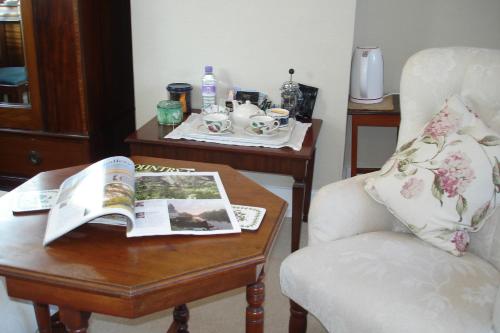 A seating area at Shrublands Farm 