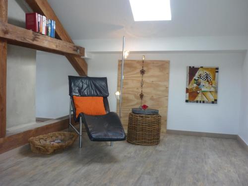 Χώρος καθιστικού στο Ferienhaus Laux